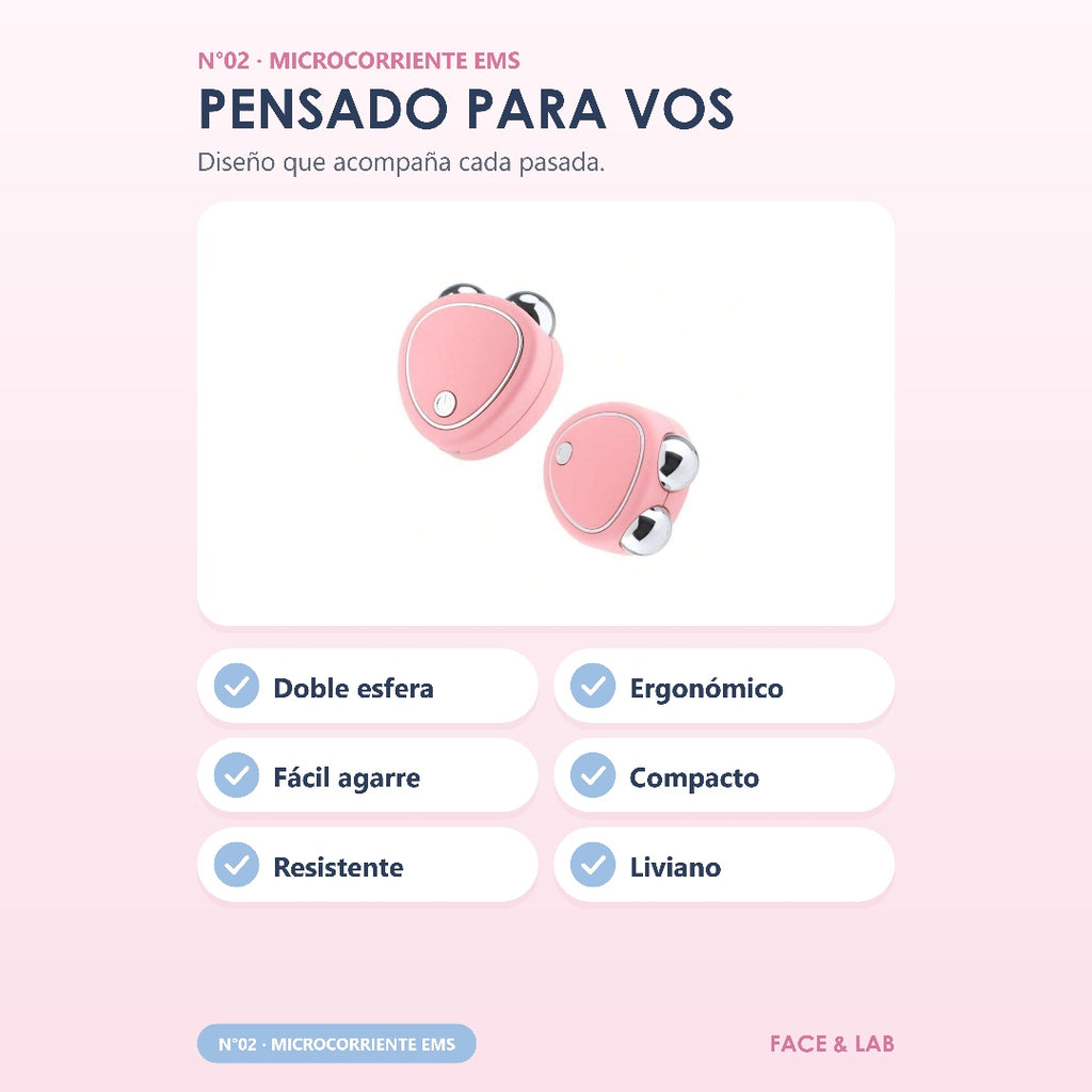 Mini Masajeador Facial Microcorriente