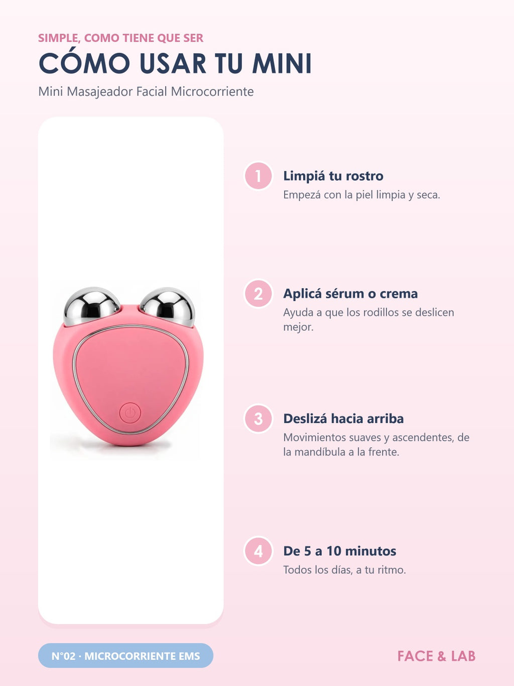 Mini Masajeador Facial Microcorriente
