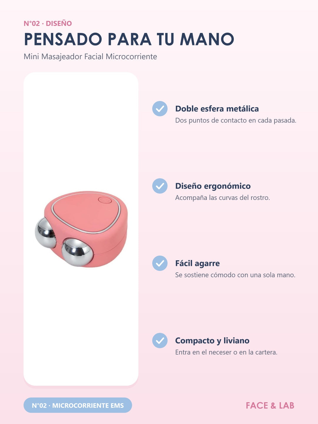 Mini Masajeador Facial Microcorriente