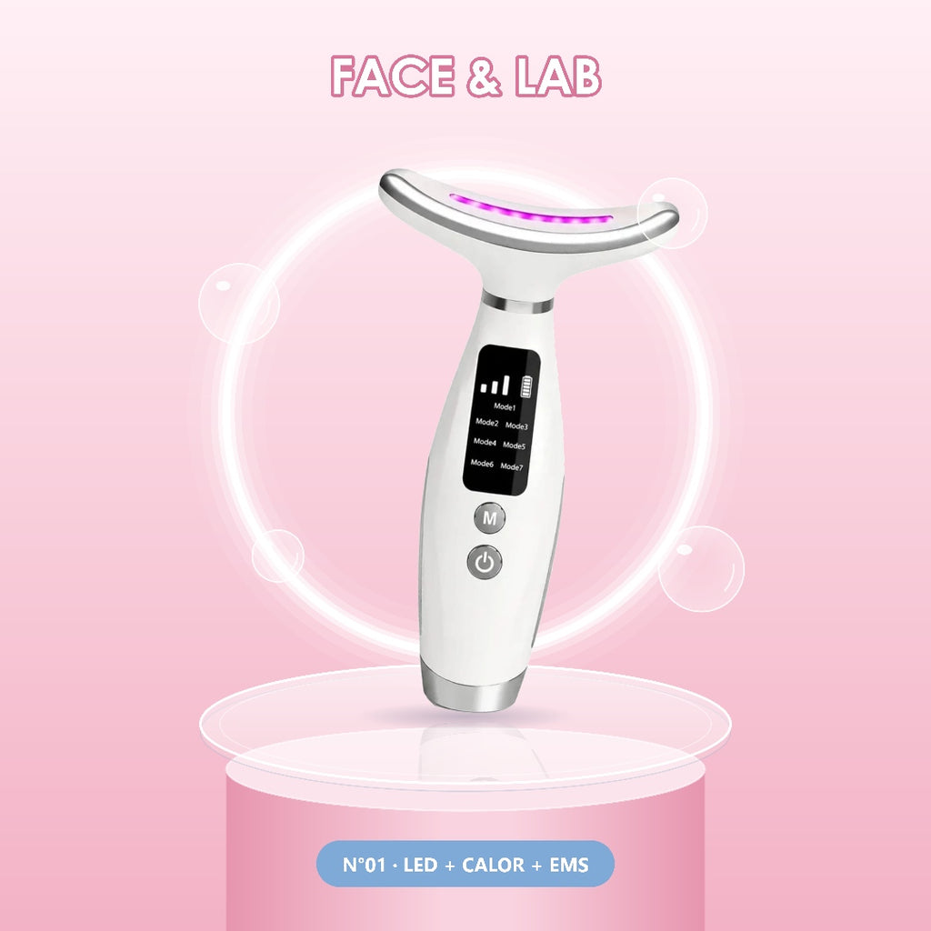 Masajeador Facial LED + Calor + EMS